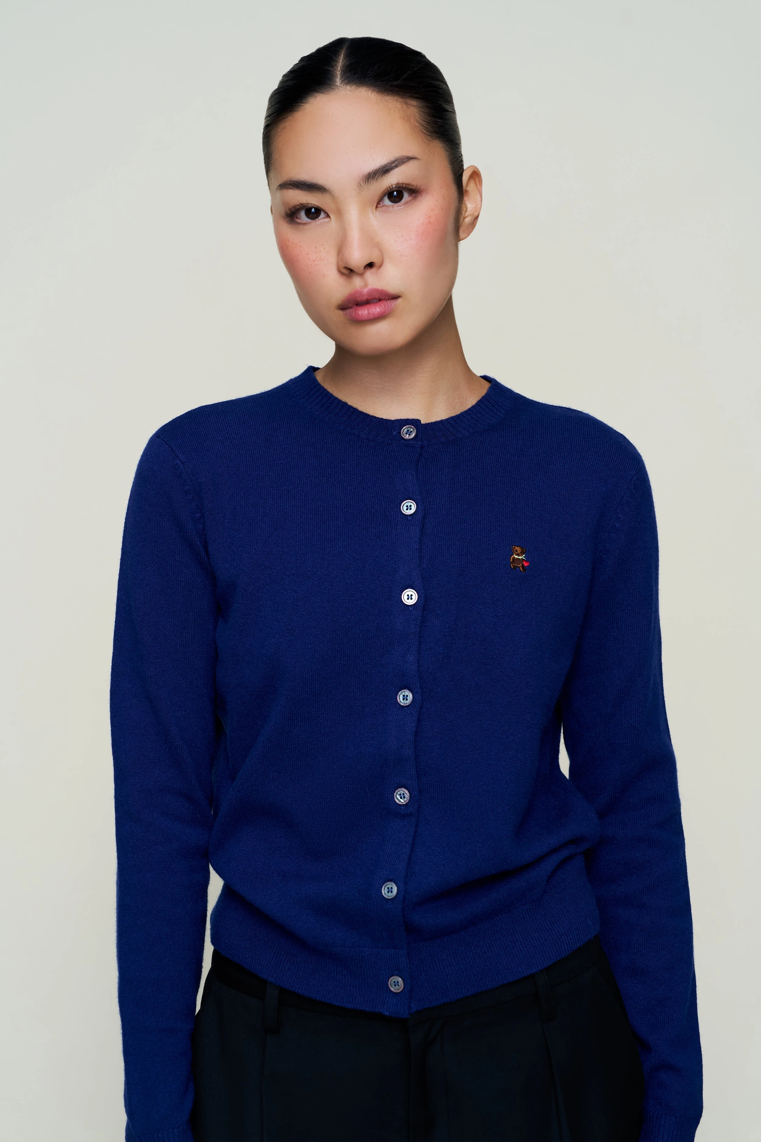 June Relaxed Wool Cardigan Home Casual Outfit