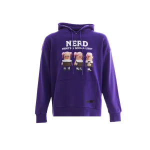 NERD KIDS HOODIE - PURPLE