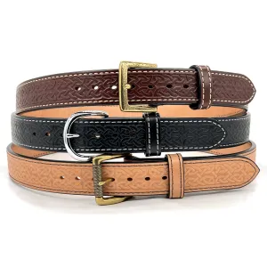 NEW - EMBOSSED QUICK SHIP Dual-Layer Bullhide Gun Belt