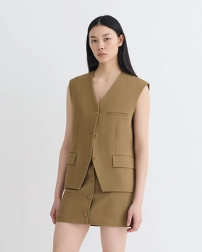 Neymat - Tailored Vest - Brown hat Flexible Cuffs