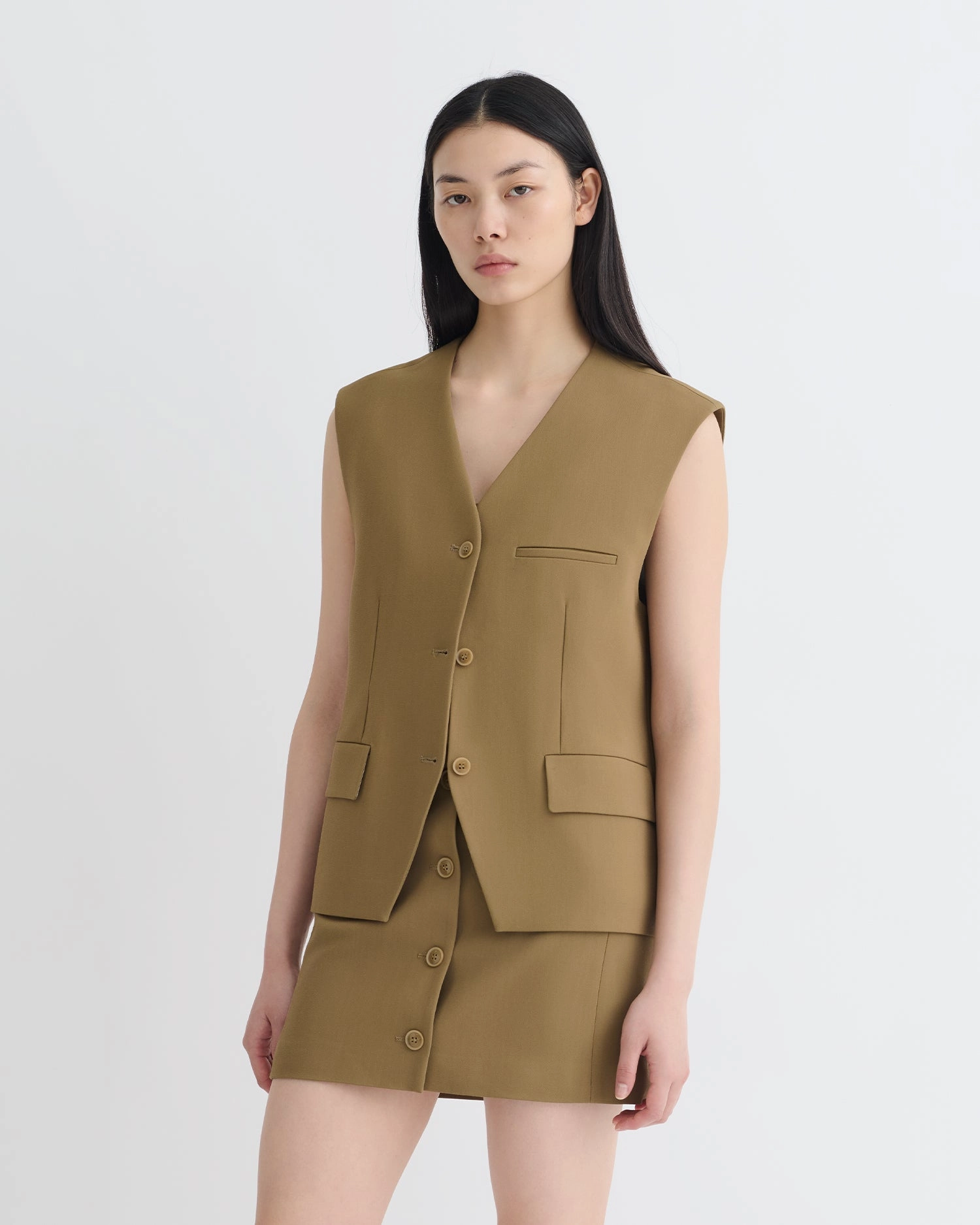 Neymat - Tailored Vest - Brown hat Flexible Cuffs