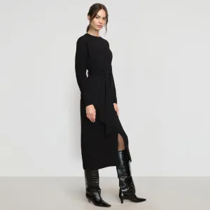 Trendy floral dress Balanced Shape Wei Tie-Front Organic Cotton Dress