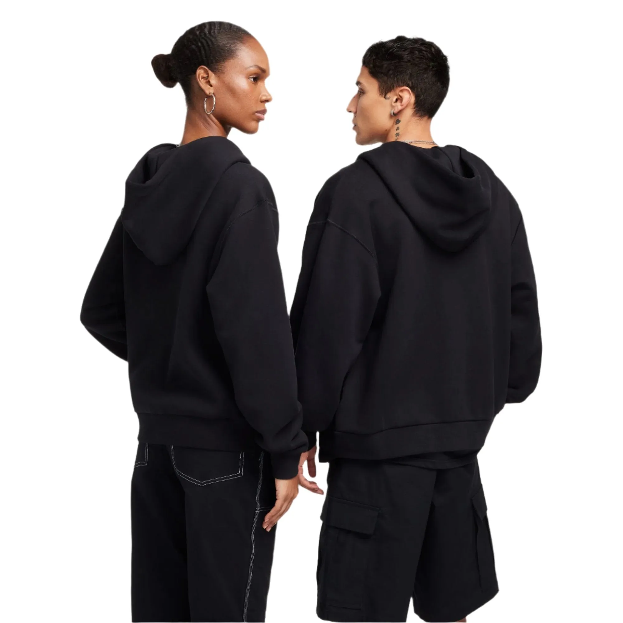 Nike SB - Full Zip Fleece Hood in Black/White