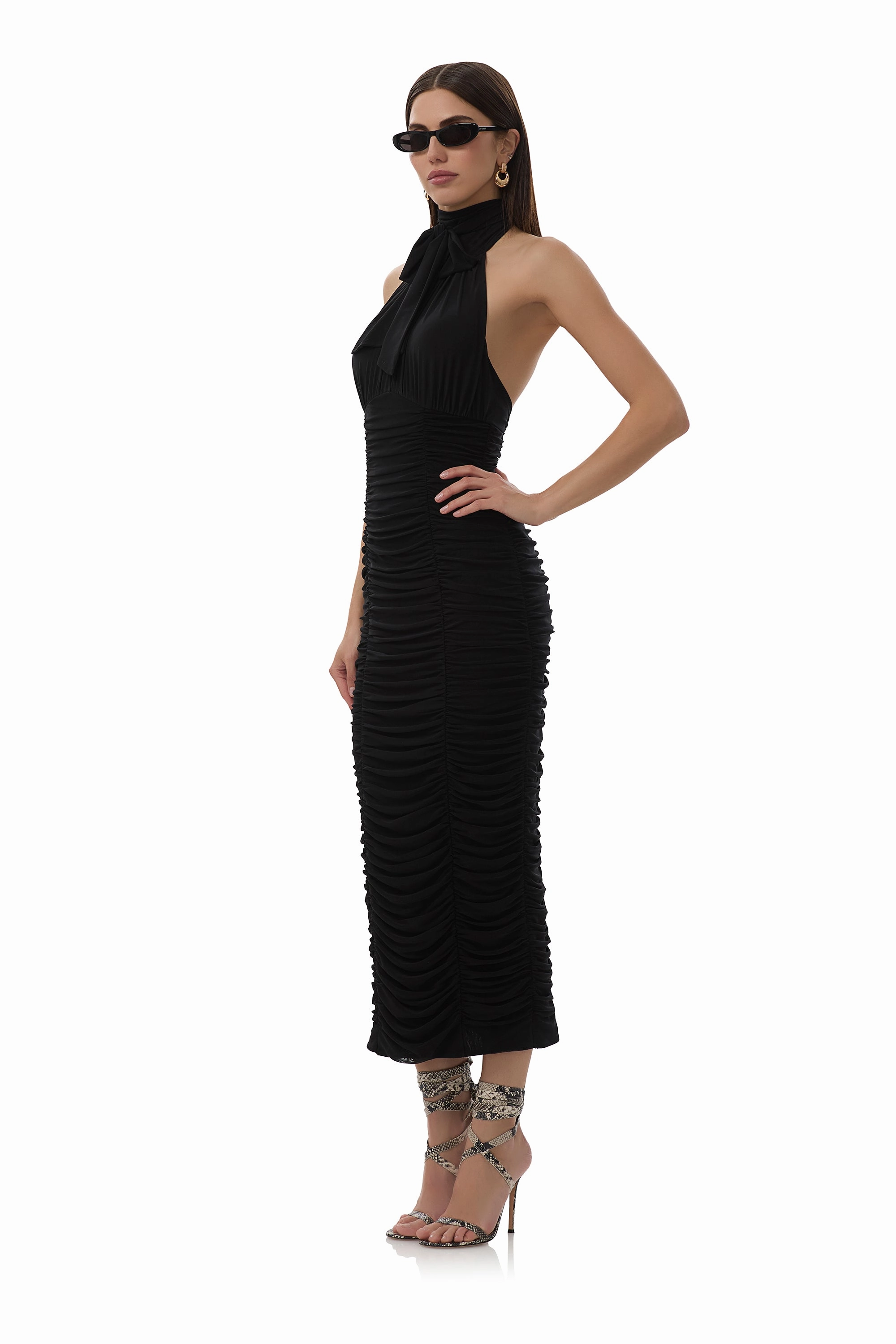 Nikita Dress - Noir Sharp Edge