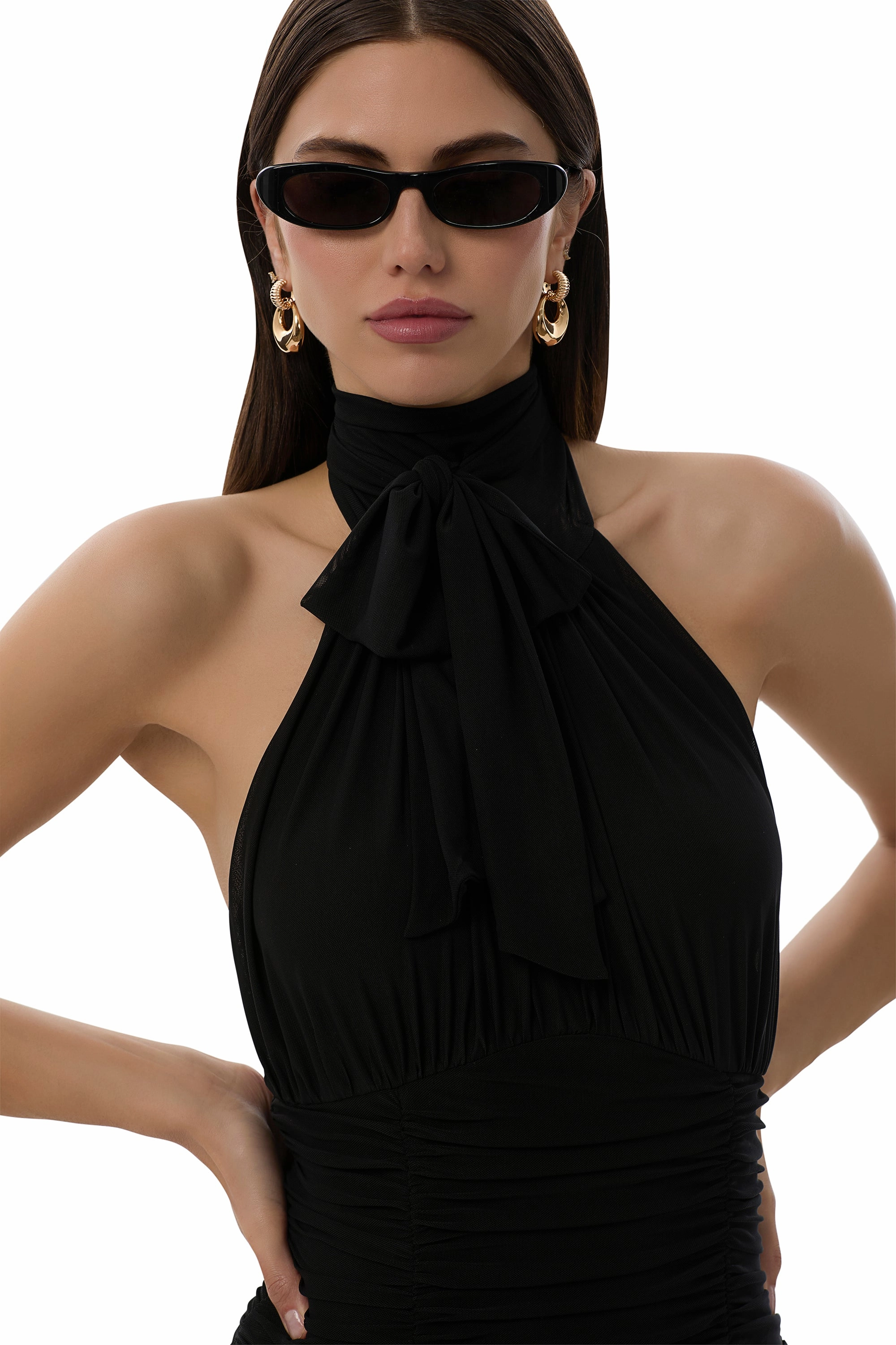 Nikita Dress - Noir Vibrant Hue Elegant evening wear