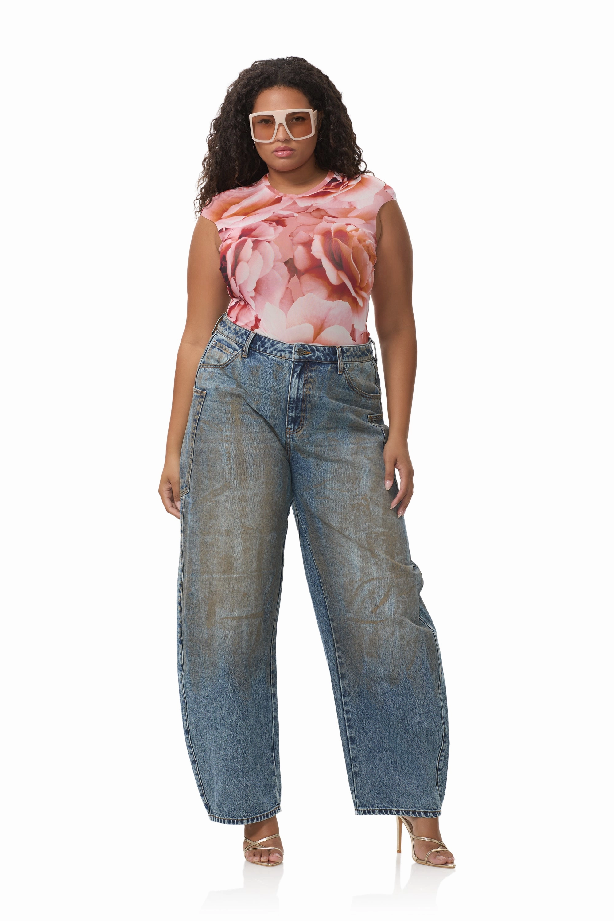 FlexFoamInserts Nina Top - Peach Roses