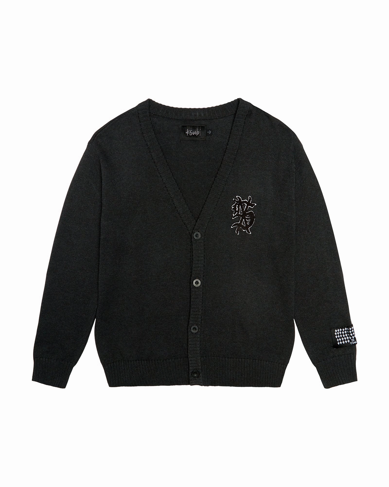 FlexibleCollarStructure Multi Directional Zipper Placement DUG OUT CARDIGAN BLACK