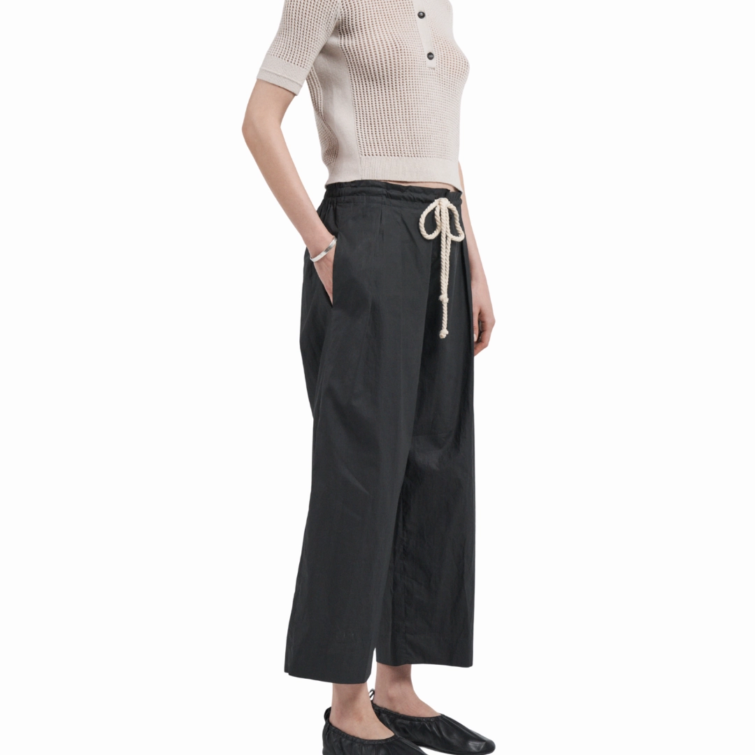 Sateen Drawstring Pant Functional fashion wear Slim Stretch Fit