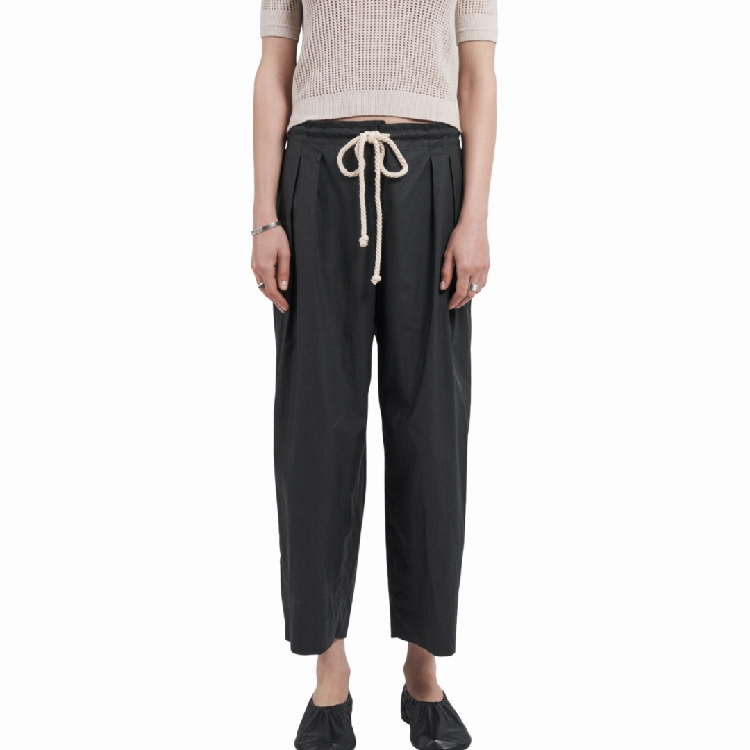 Sateen Drawstring Pant Compact Fit Printed design