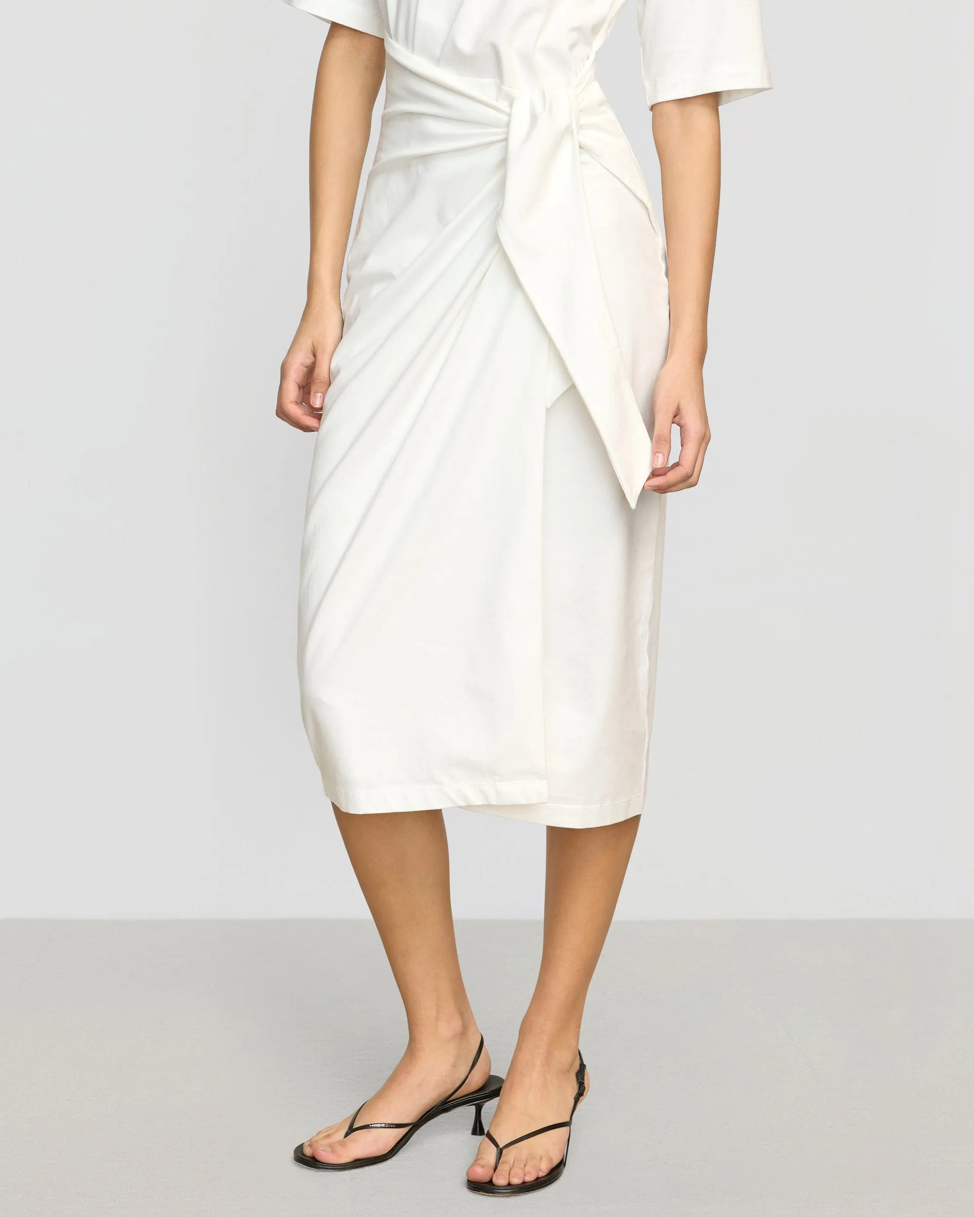 Inner Smile Feminine fit-and-flare silhouette Noa Organic Cotton T-Shirt Wrap Dress