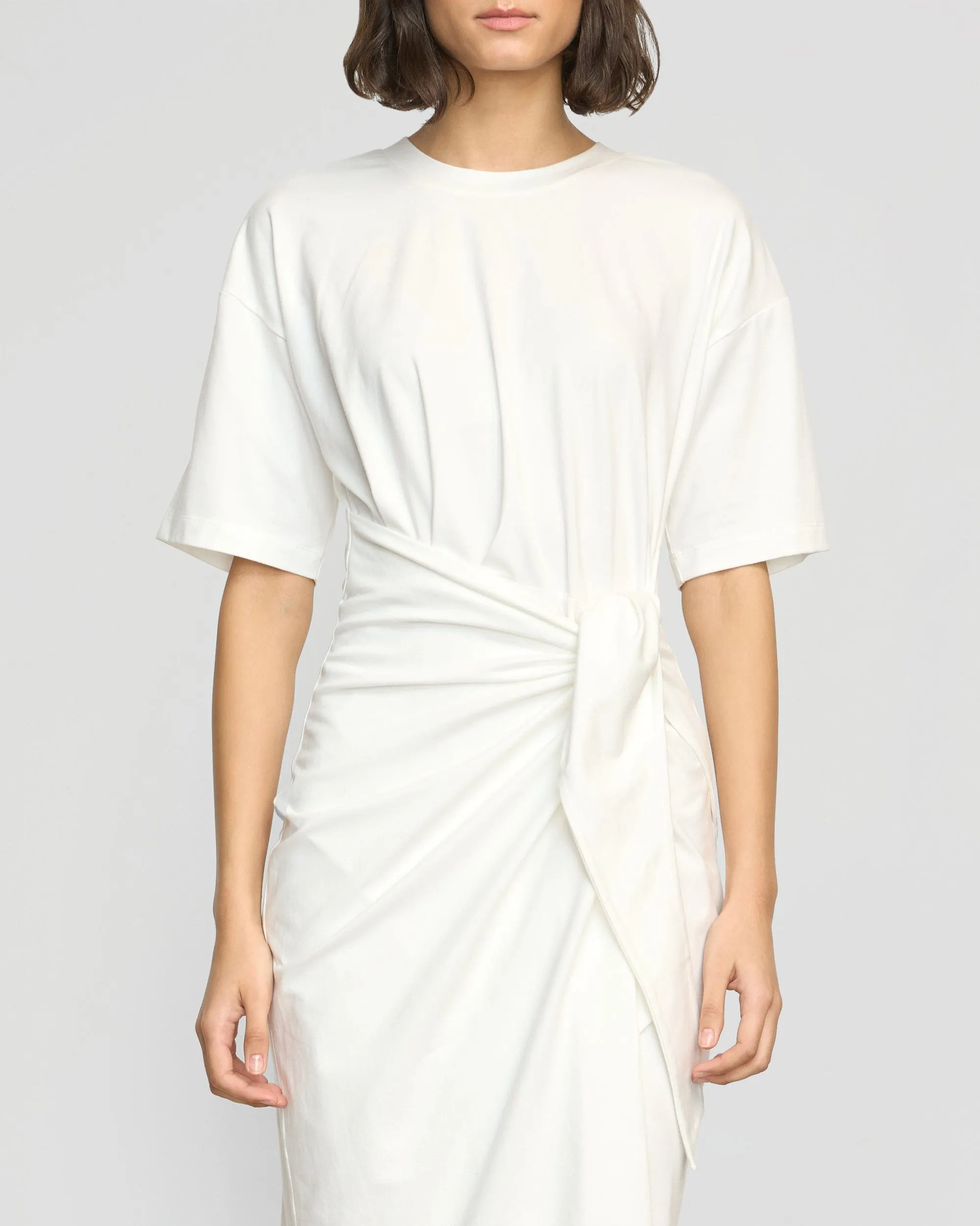 Chic and Flattering Gentle Glow Noa Organic Cotton T-Shirt Wrap Dress