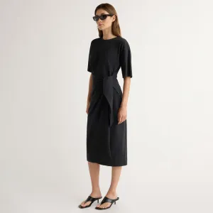 Timeless Layering Noa Organic Cotton T-Shirt Wrap Dress
