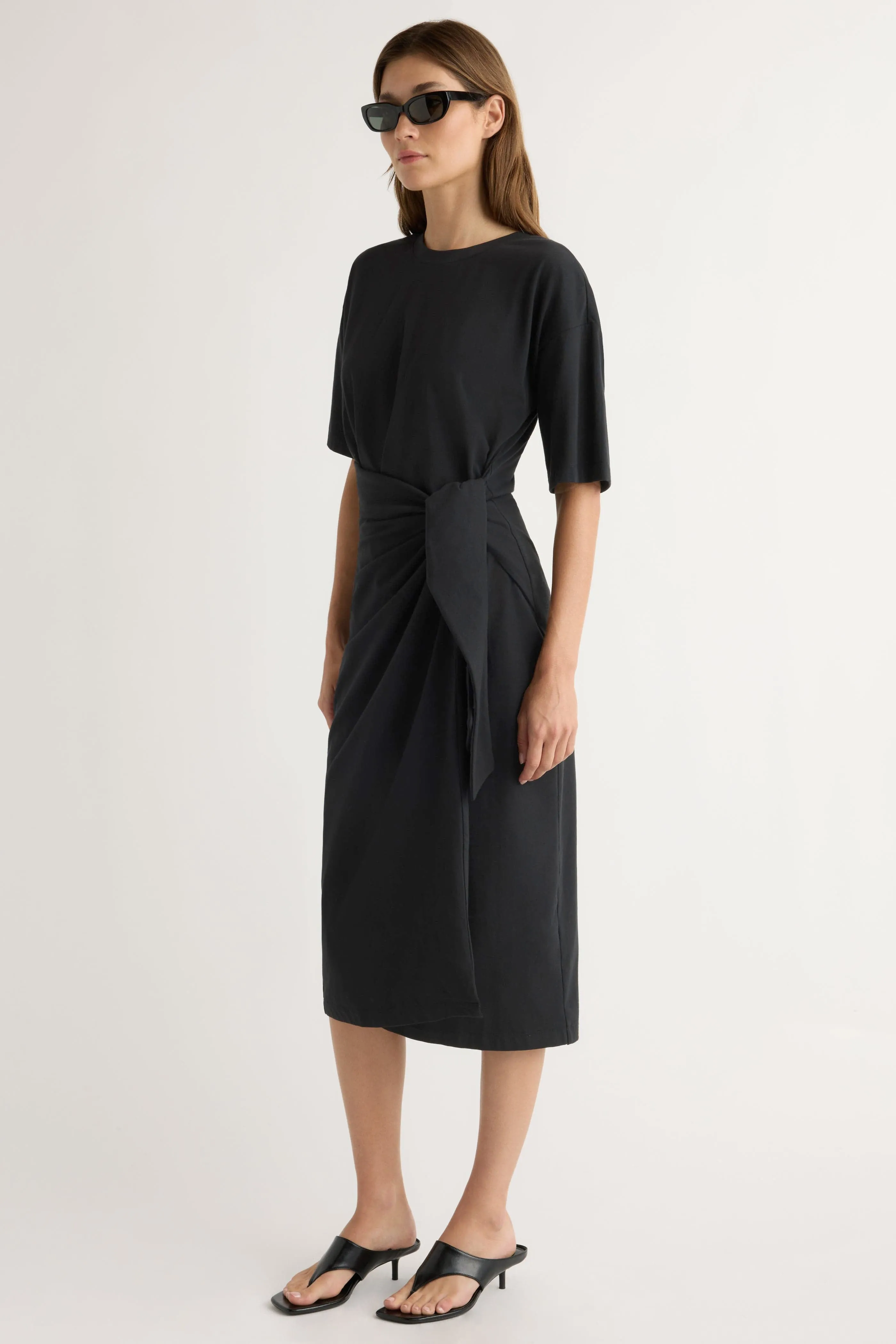Cool Drape Noa Organic Cotton T-Shirt Wrap Dress