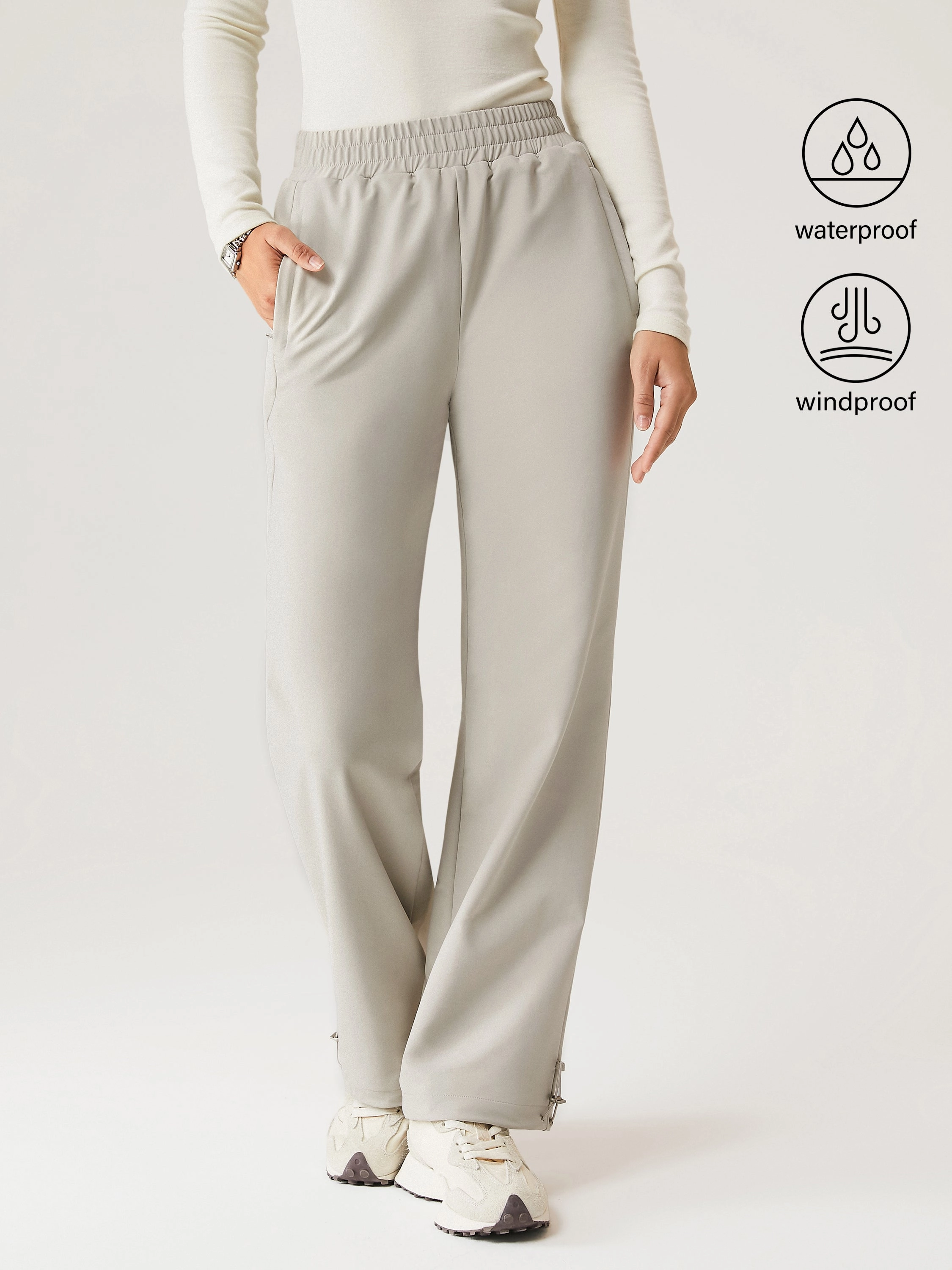 Water-Proof Fleece-Lined Elastic Waist Pant Timeless Design