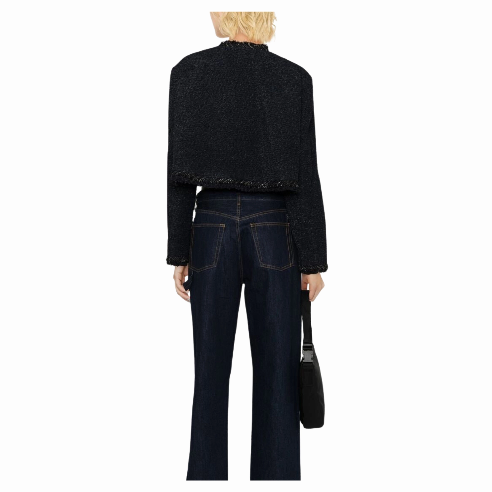 Simple Urban Layer Tweed Jacket