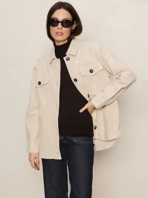 The Corduroy Shacket Mother Of Pearl Certificate Windbreaker Style