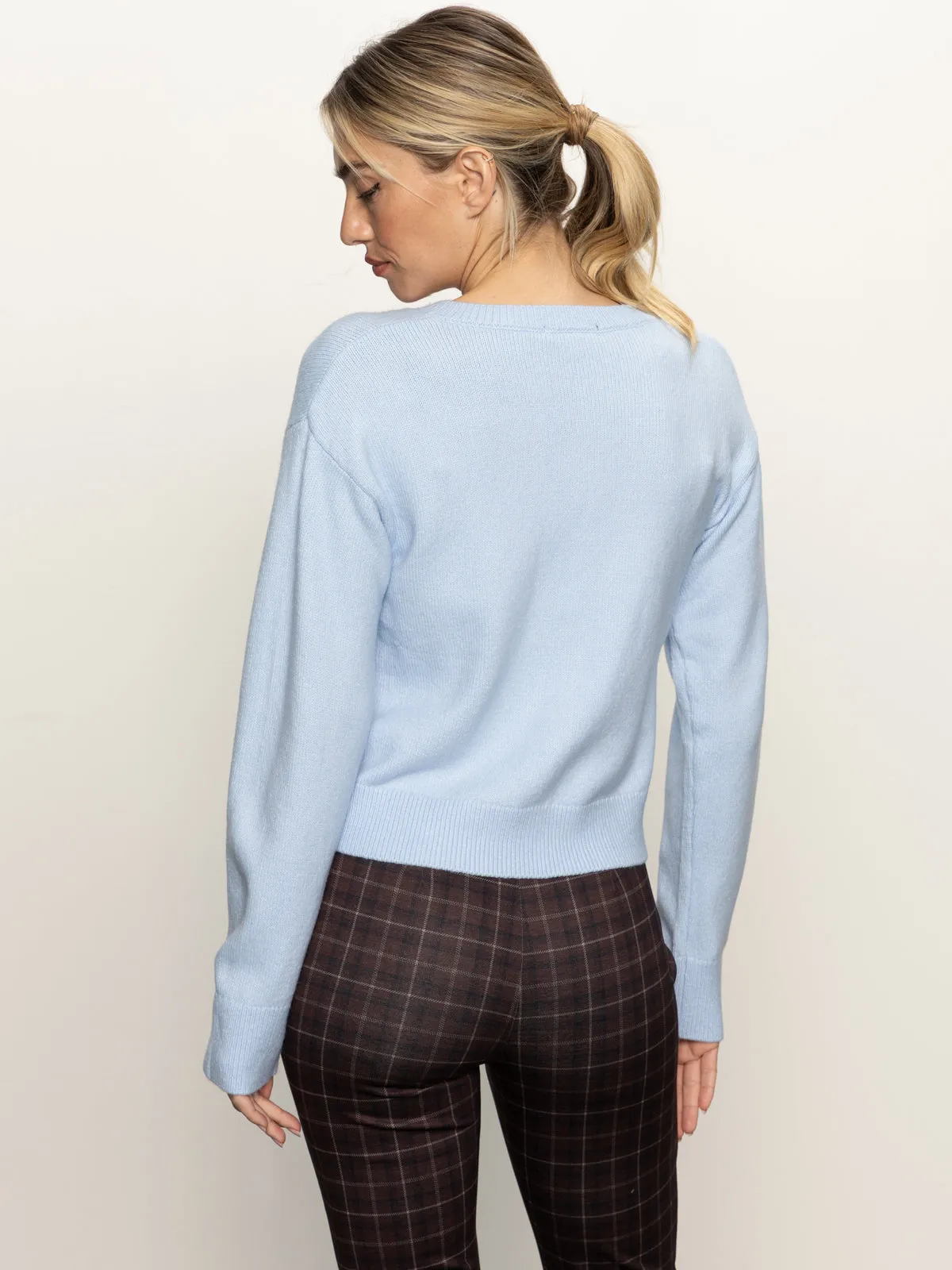 Cozy Layer Must-Have Cardi Blue Powder