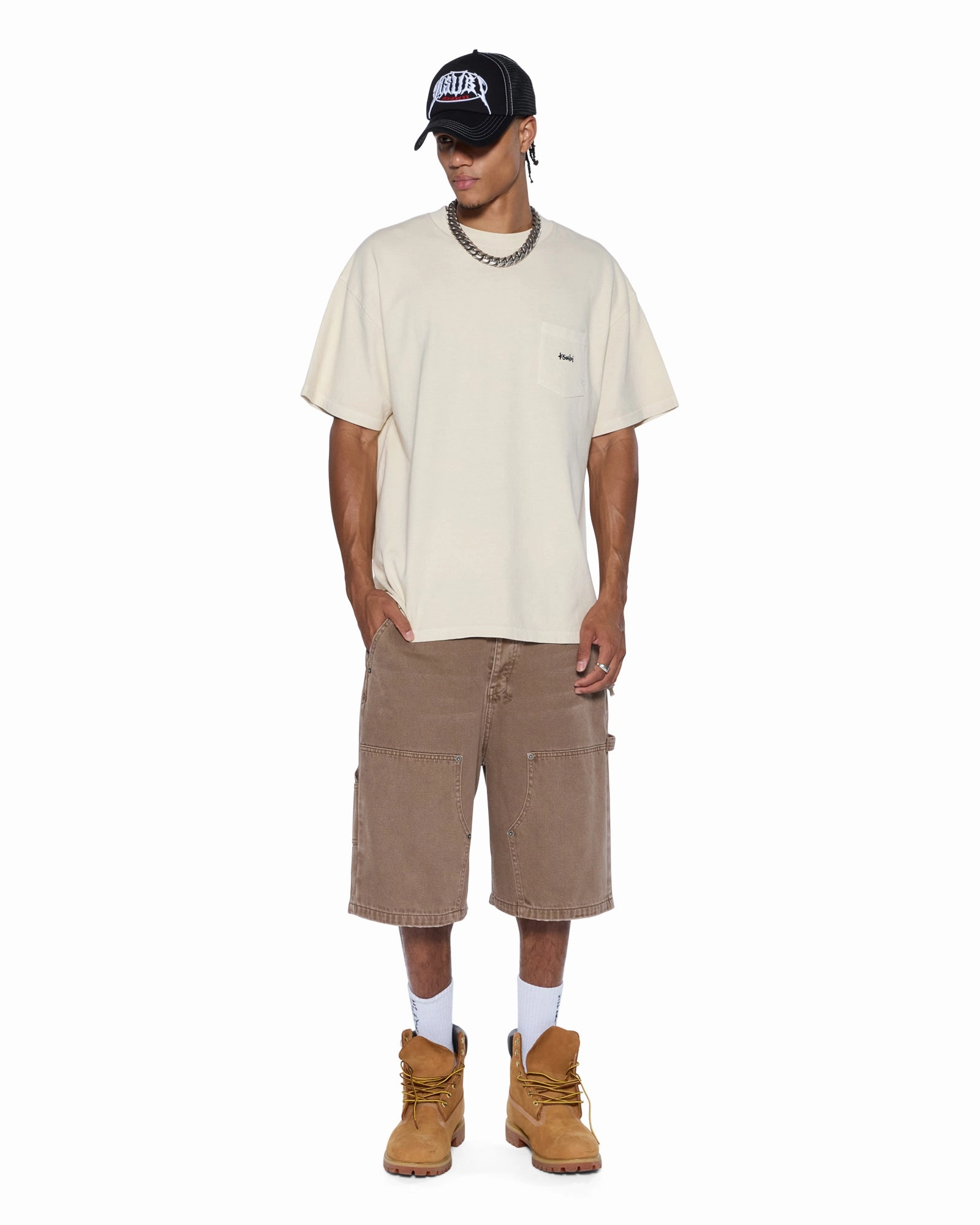 Autumn Wear Effortless Style EST EKCESS POCKET SS TEE DESERT