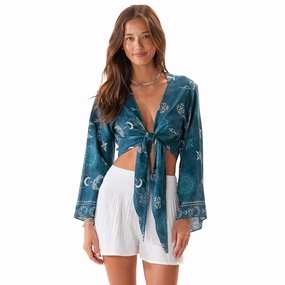 PlushLining LowProfileSeams Cosmic Teal Daydreamer Top
