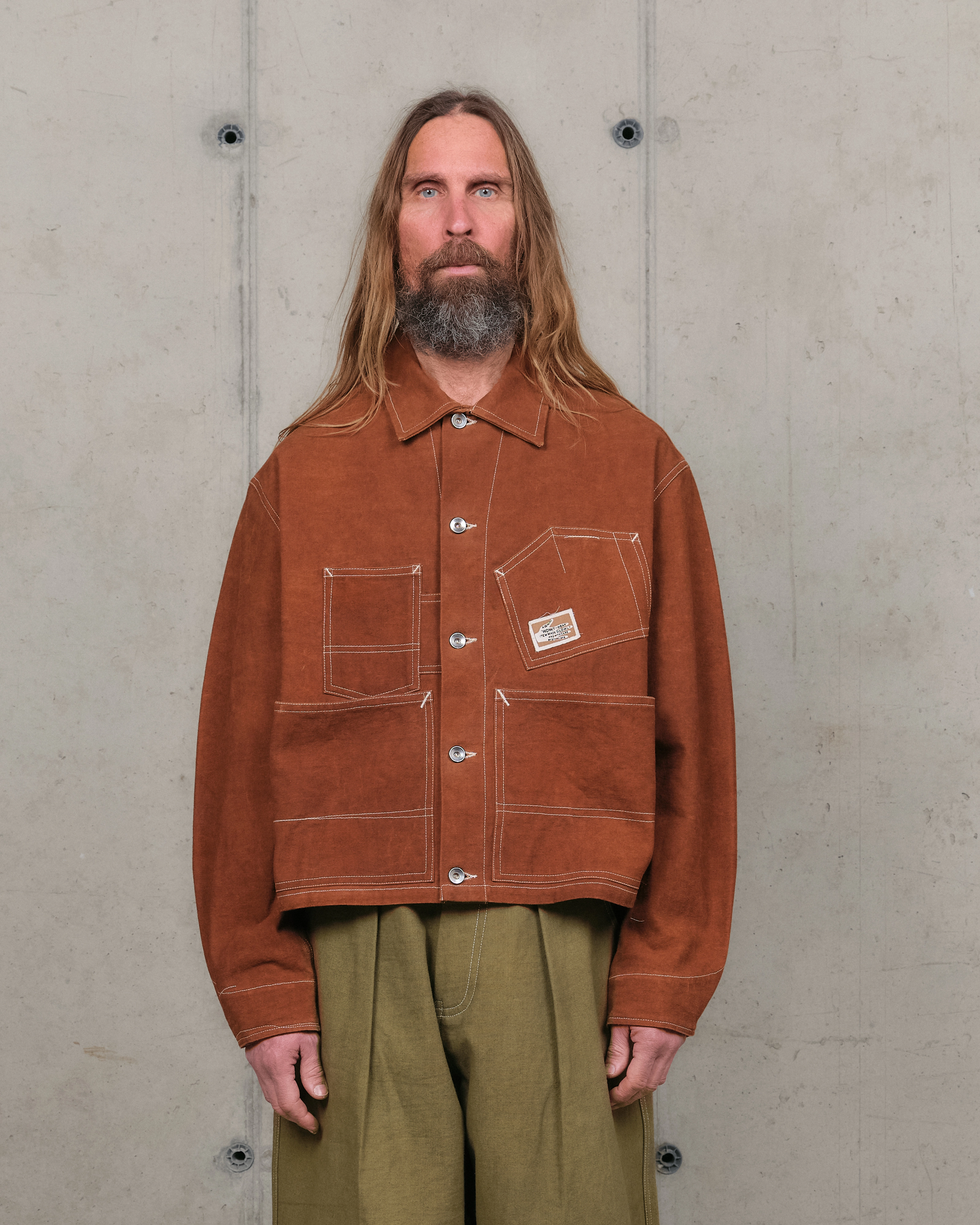 Station Jacket - Brown Wonky-Wear Fitted Comfort Flattering Waist