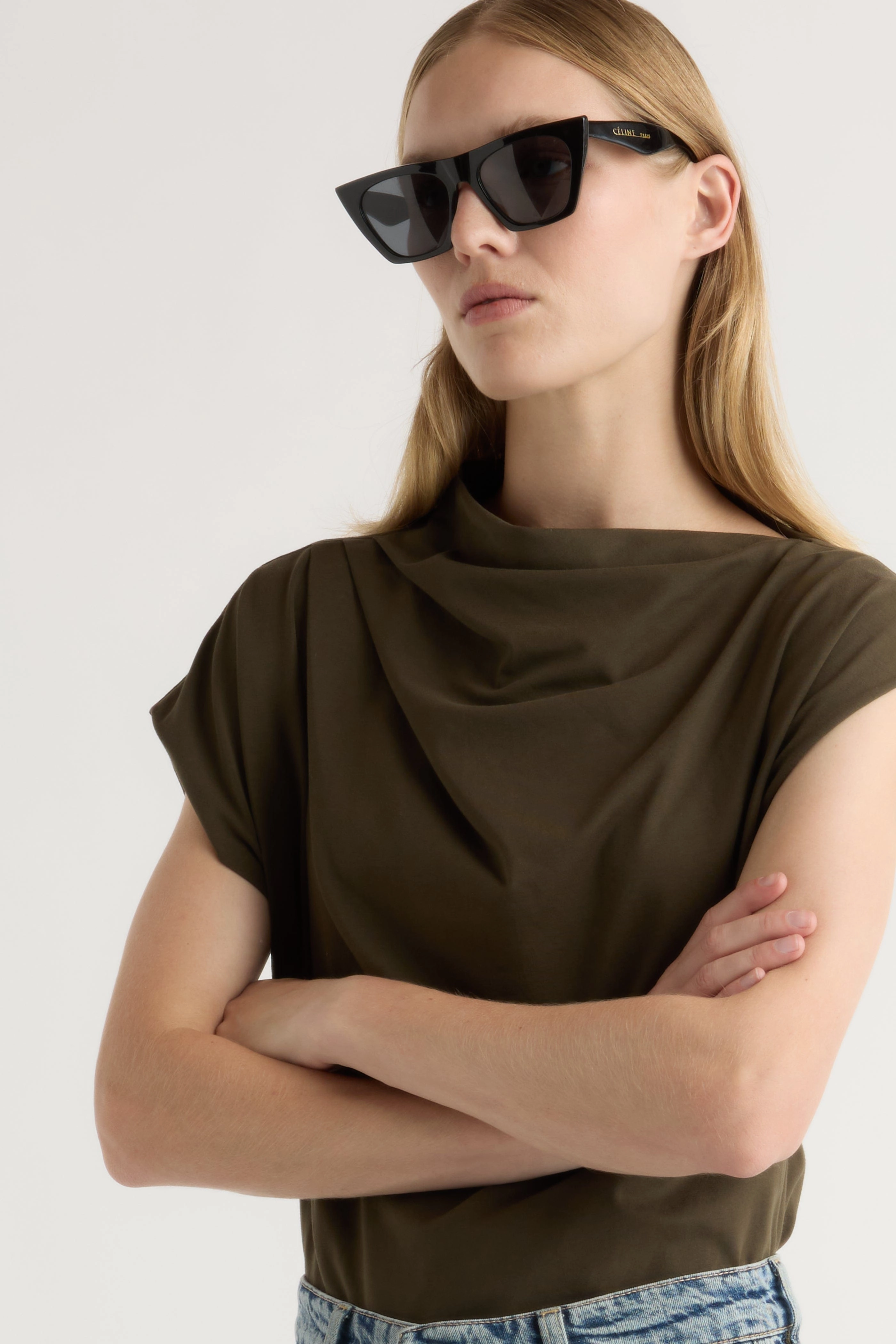 Long Sleeve Polo Kenny Asymmetric-Neck Tee