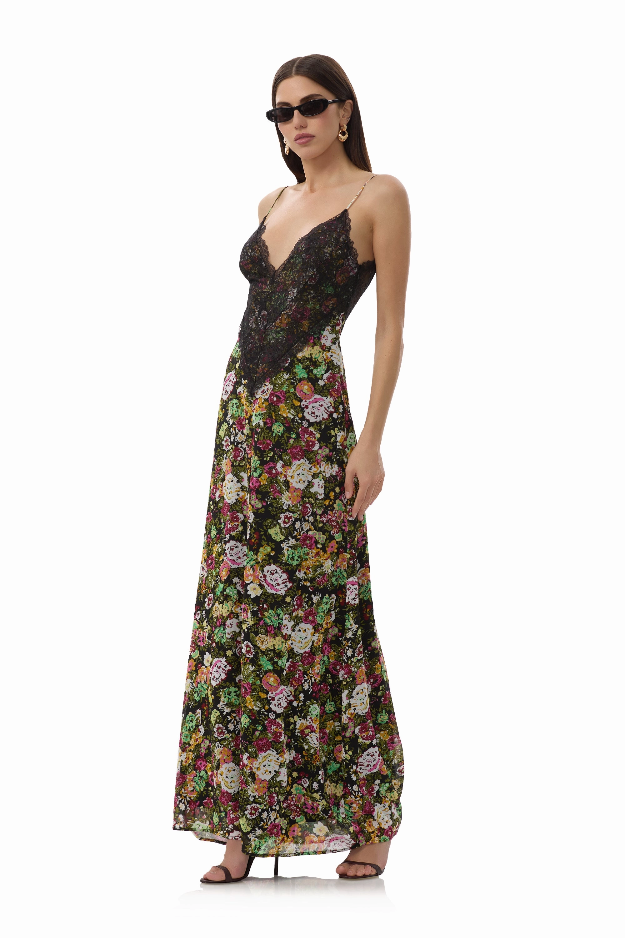 Bright bold dress Prianka Dress - Vintage Floral