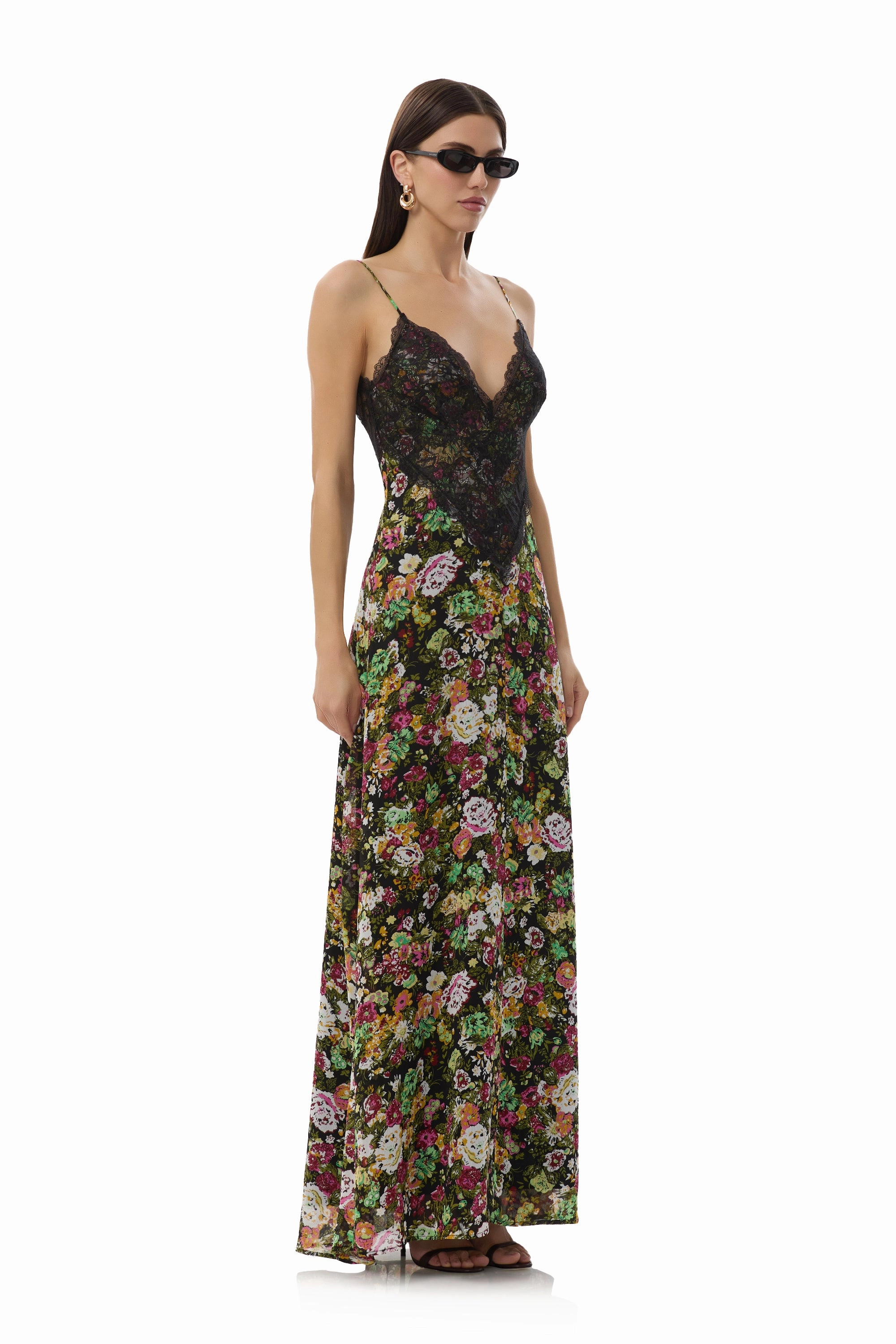 All Timewear Semi Fit Prianka Dress - Vintage Floral
