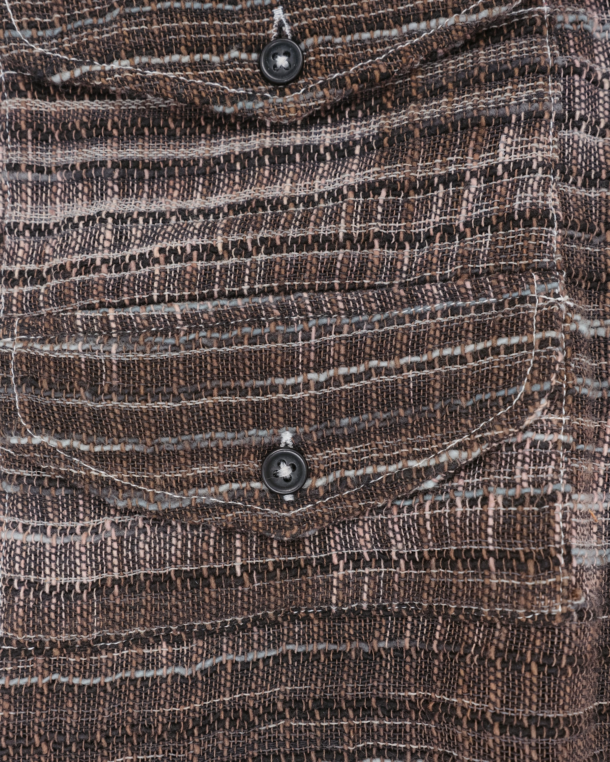 Compact Packing Holiday Outfit Harvest Shirt - Grey Handloom