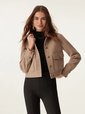Point Collar Cargo Short Jacket Anti Static Treatment