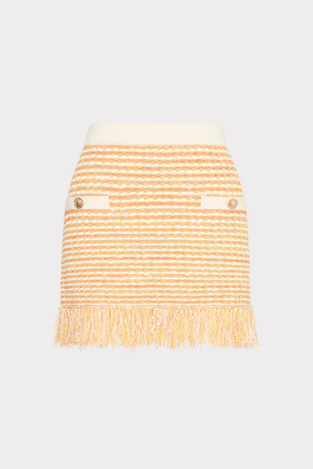 Kali Textured Fringe Knit Mini Skirt Daily Layers
