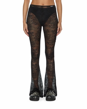FLARE PANT BLACK LACE Soft Performance Stretch Movement