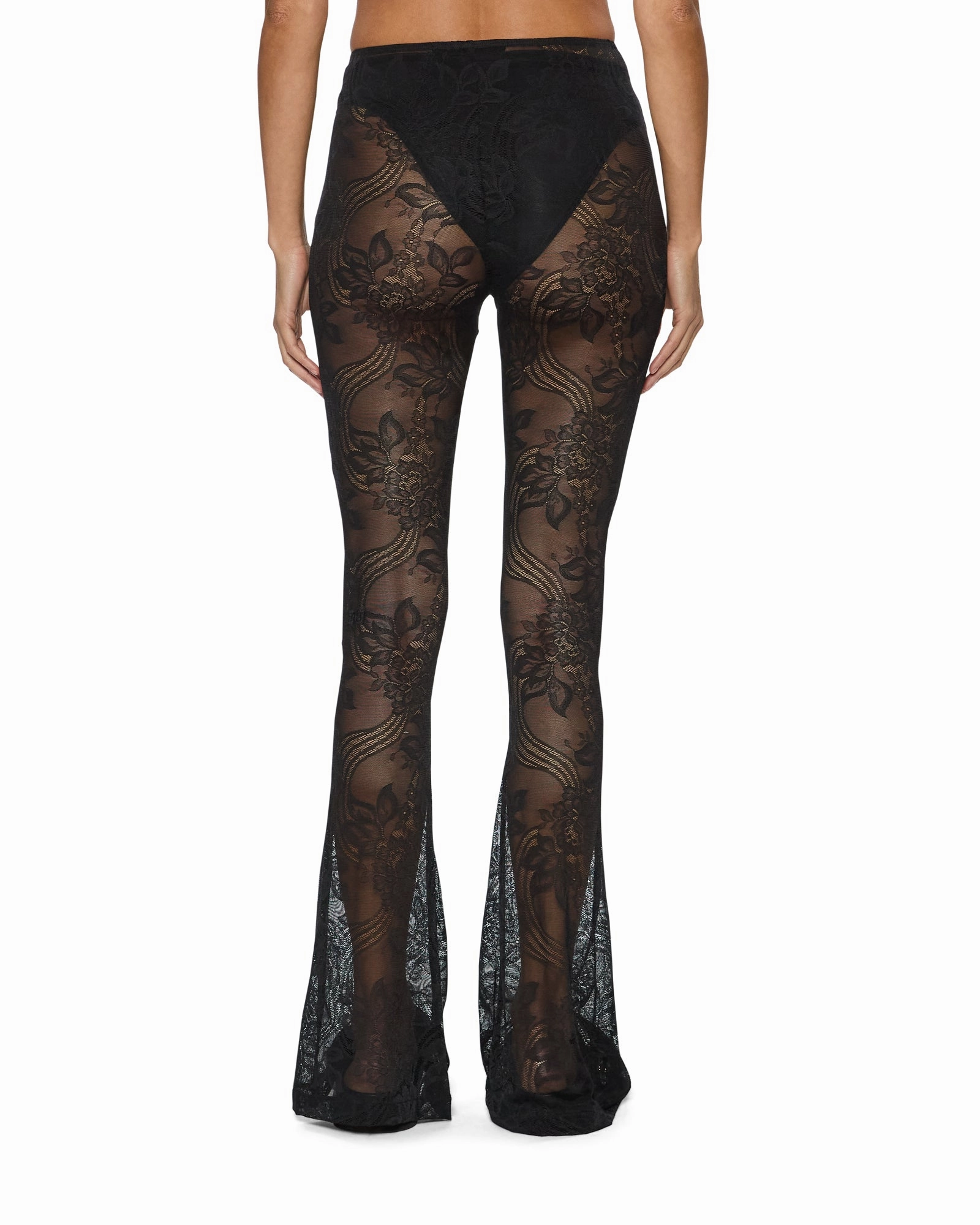 Relaxed Design Wear FLARE PANT BLACK LACE