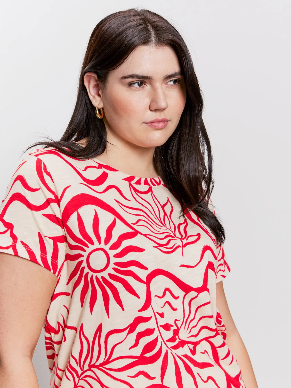 The Perfect Tee Sunny Riviera Extended Sizing Relaxed fit wear color blocking