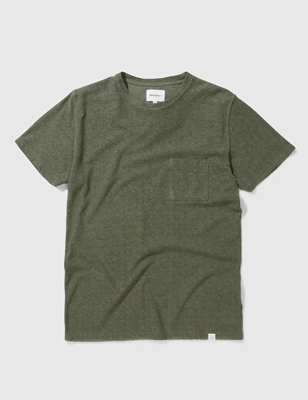 Norse Projects Niels Japanese Pocket T-Shirt - Dried Olive