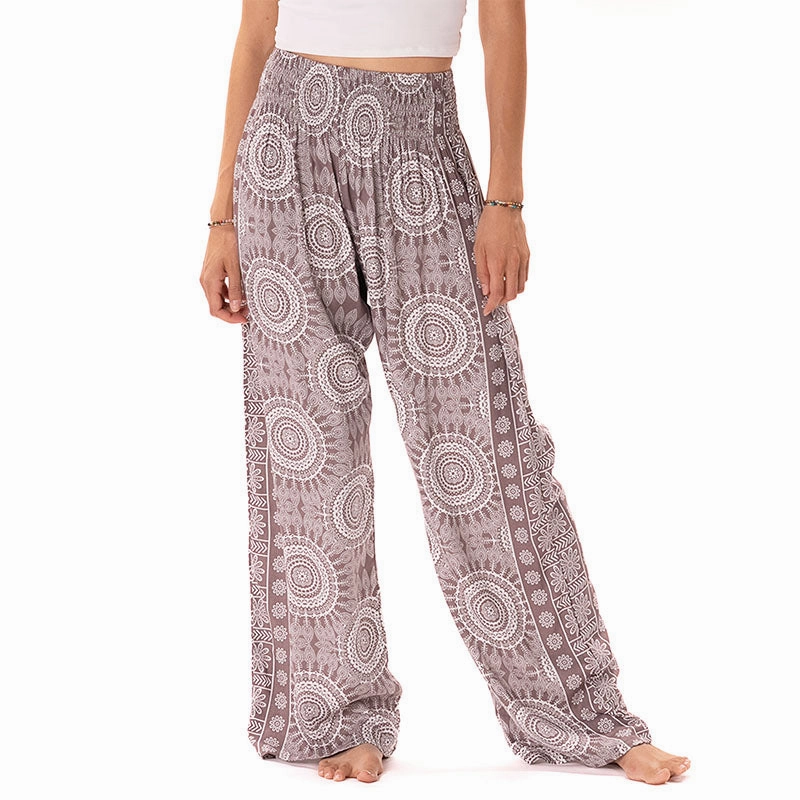 Nosara Printed Wide Leg Pants Soft Fabric