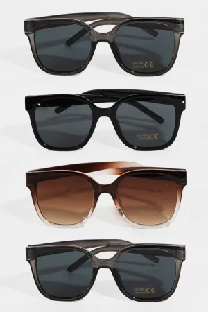 Nostalgic Thick Square Round Sunglasses (Assorted)