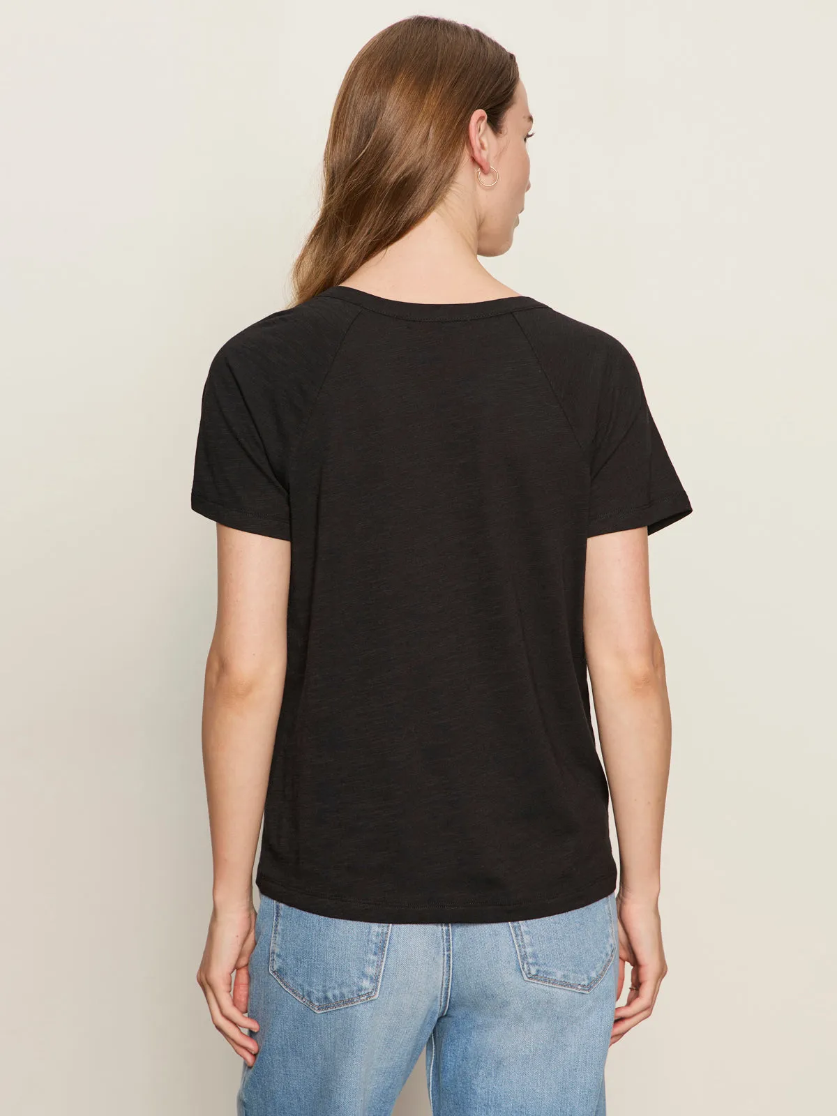 ColorfastFabricTech Notch Neck Tee Black