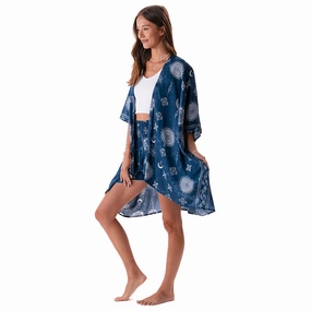 Nova Blue Shorts Lounge Set Adjustable Drawcord