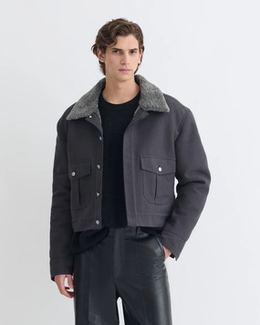 Faux - Leather Sleep - Wear Nowell - Wax Cotton Jacket - Graphite