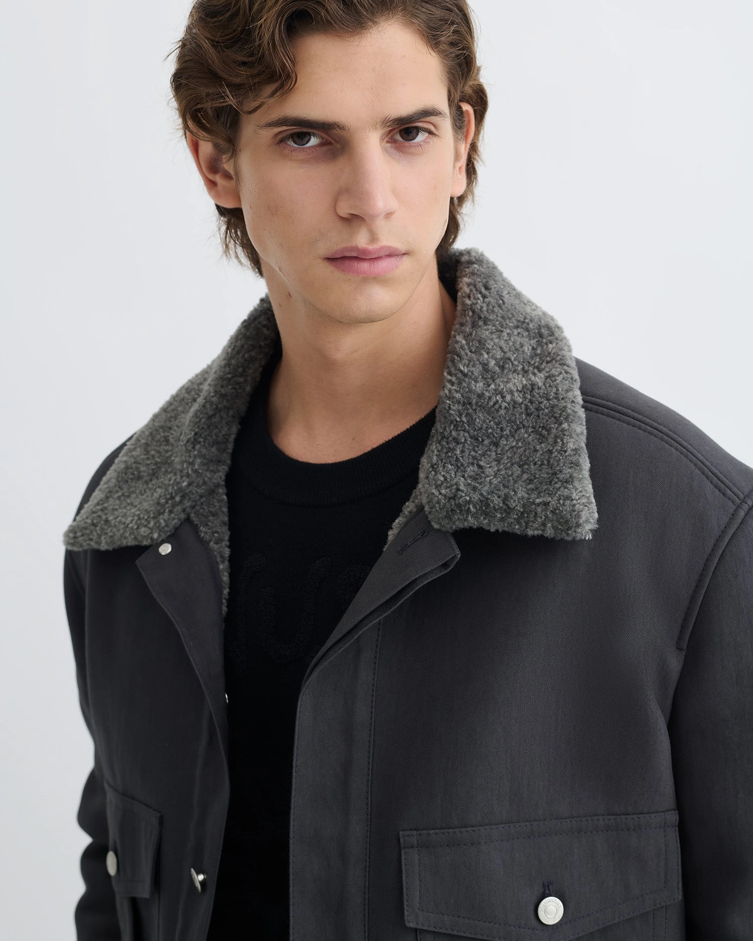 Nowell - Wax Cotton Jacket - Graphite Summer