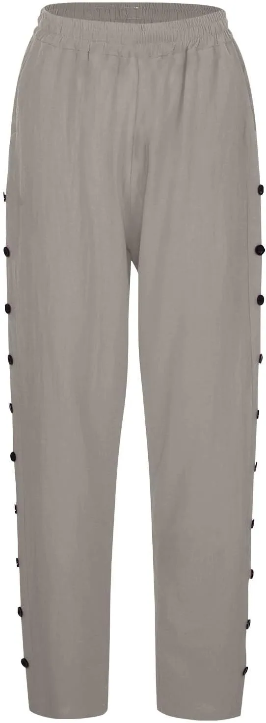 NREALY Linen Pants Women Womens Linen Pants
