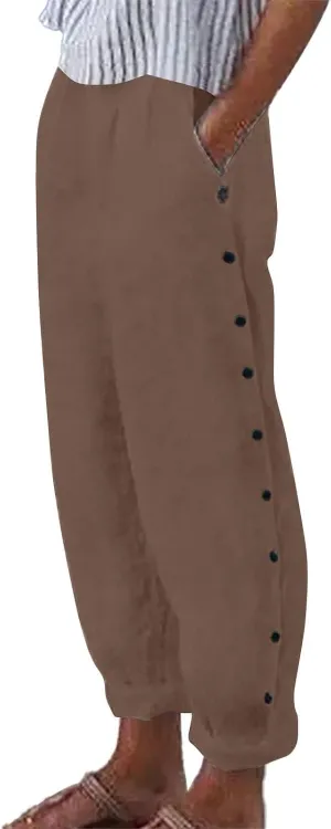 NREALY Linen Pants Women Womens Linen Pants