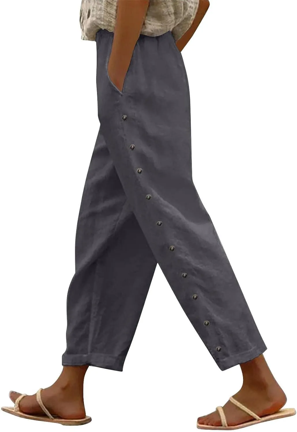 NREALY Linen Pants Women Womens Linen Pants