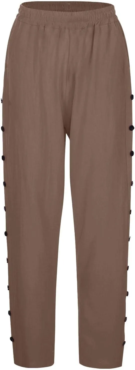 NREALY Linen Pants Women Womens Linen Pants