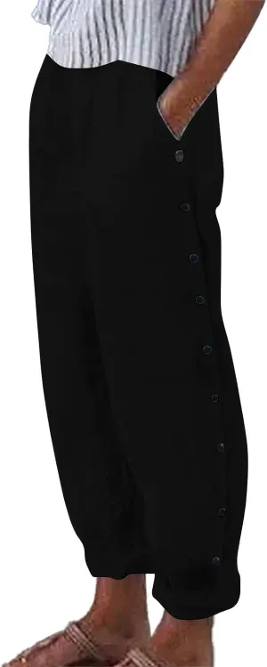 NREALY Linen Pants Women Womens Linen Pants