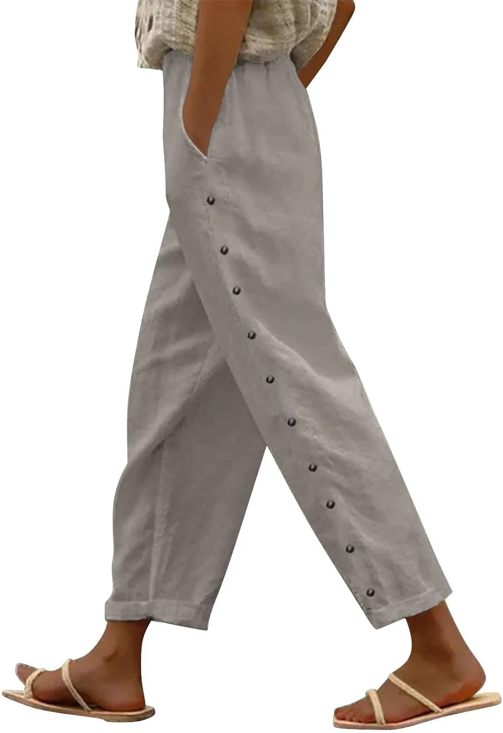 NREALY Linen Pants Women Womens Linen Pants