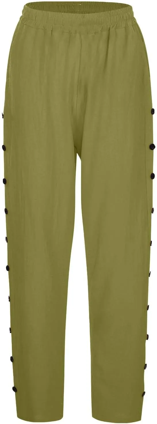 NREALY Linen Pants Women Womens Linen Pants