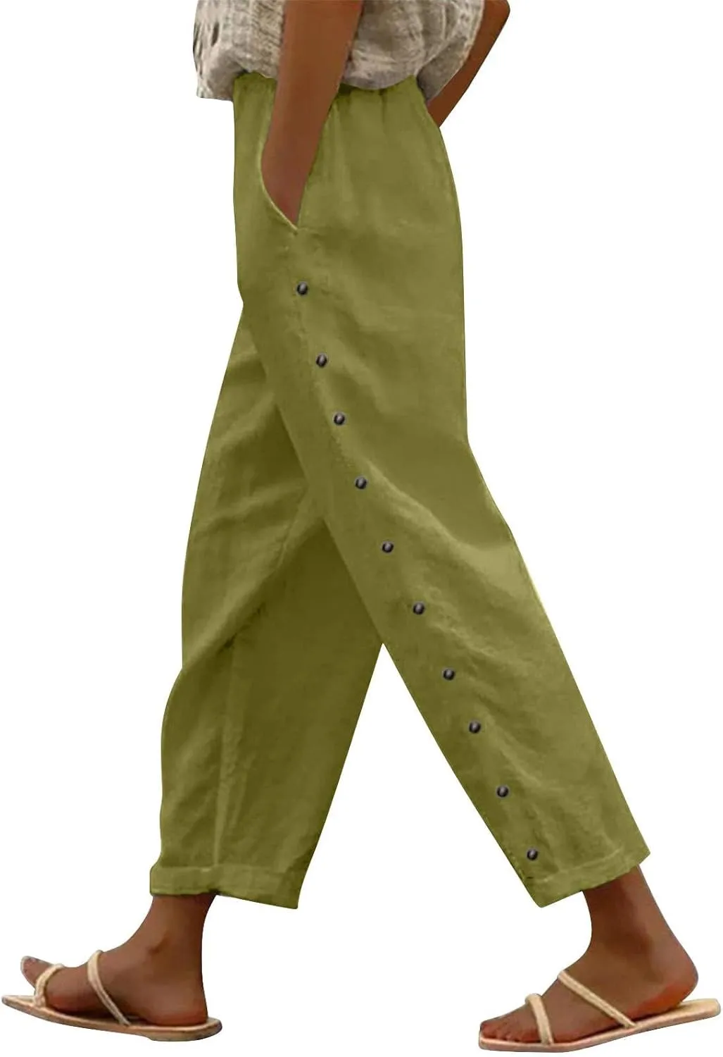 NREALY Linen Pants Women Womens Linen Pants
