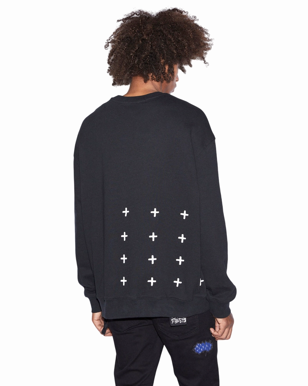 Four Way Stretch Material Comfortable Wear NYC 4X4  BIGGIE CREW JET BLACK