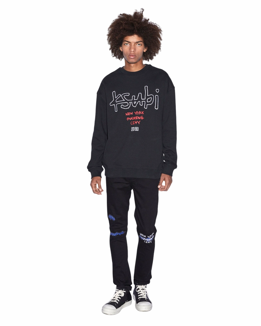 Quick Dry Tech NYC 4X4  BIGGIE CREW JET BLACK